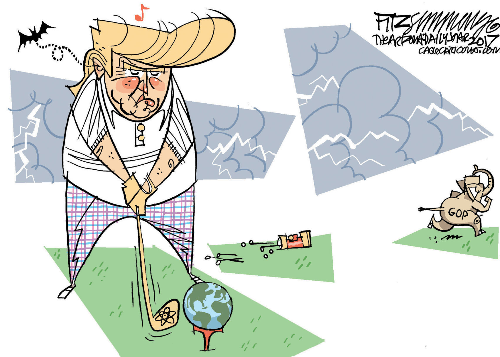 Daily Fitz Cartoon: The Golfer